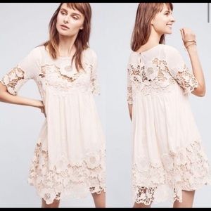 Anthropologie Holding Horses Brand Dress Peach NWT